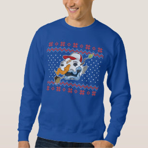 Suéter feo del navidad del muñeco de nieve feo