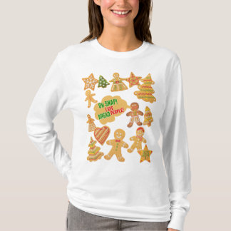 Suéter feo del navidad del pan de jengibre de la