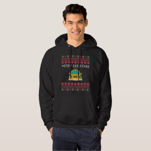 Suéter feo del navidad del taxi