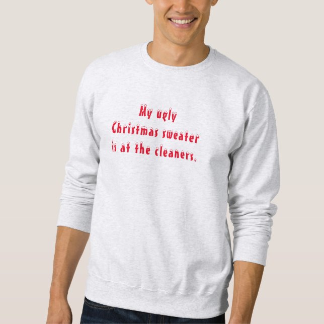 Suéter feo divertido de Navidad Sudadera (Anverso)