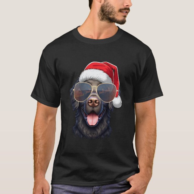 Suéter Feo Divertido Navideño Santa Retriever de P (Anverso)
