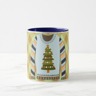 Suéter Feo Lindo en Taza Verde y Azul