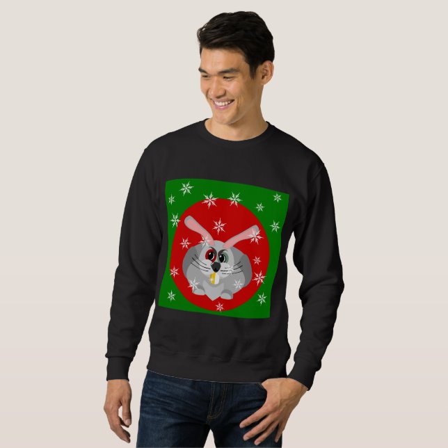 suéter feo para fiesta de Navidad (Anverso completo)