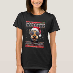 Suéter feo X-mas Santa Airedale Terrier Dog Chris