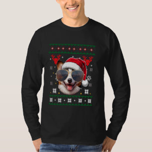 Suéter feo X-mas Santa Cardigan Corgi Perro galés