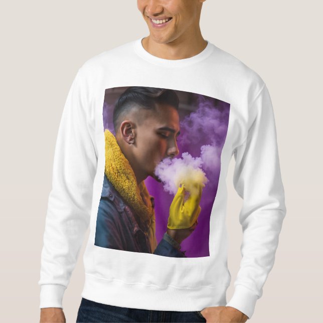 Suéter gráfico negrita | Streetwear Pullover para (Anverso)