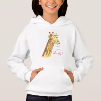 Suéter Moletom Infantil Engraçada Girafa Bonita