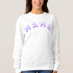 Suéter monograma MAMA morado