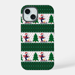 Suéter Navideño Adorable Pingüino Árbol Invierno