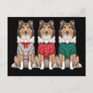 Suéteres Feos de Navidad para Sheltie Shetland She