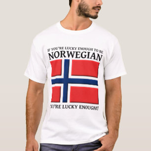 Suficientemente Afortunado Como Camisa Noruega
