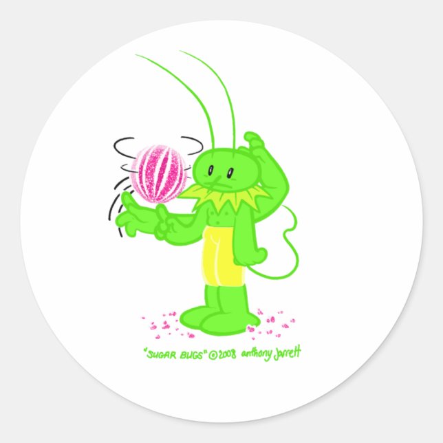 Sugar Bug 1 sin título Pegatina (Anverso)
