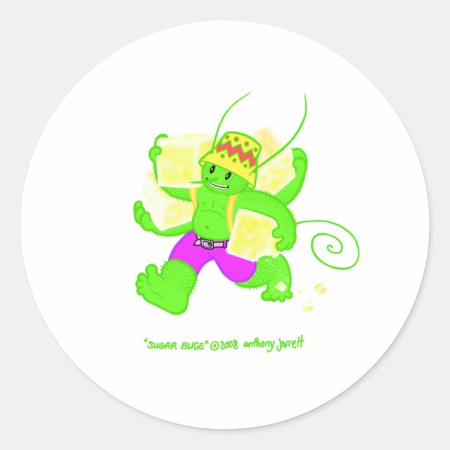 Sugar bug 4 no logo Pegatina (Anverso)
