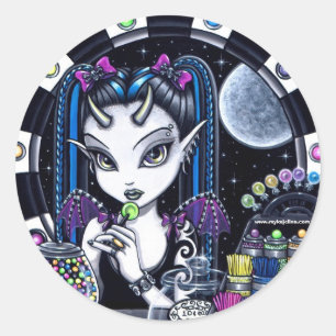 Sugar Cute Horned Candy Store Faery Pegatinas