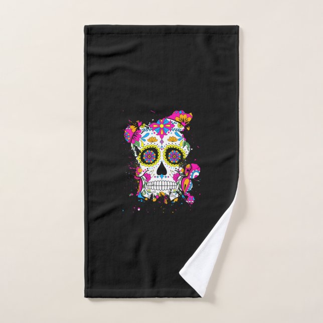 Sugar Skull Art (Toalla de mano)