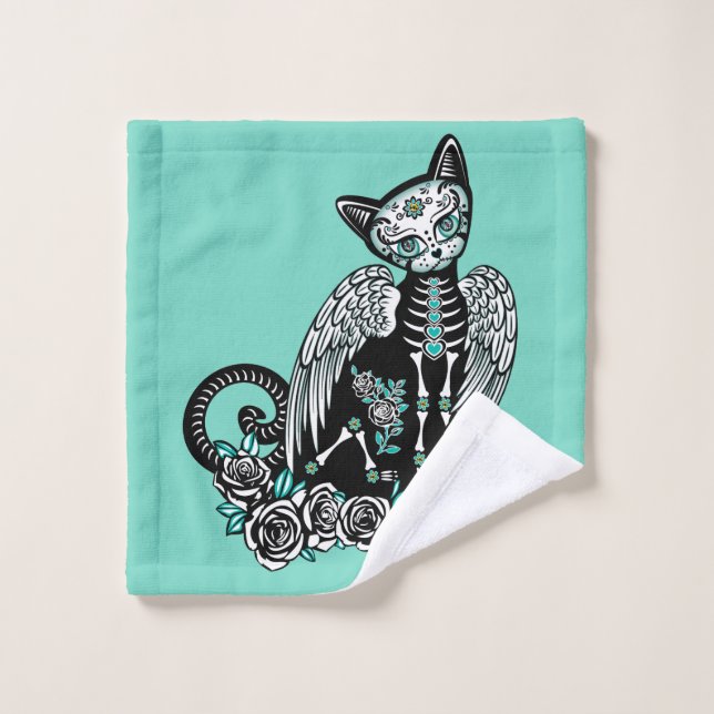 Sugar Skull Cat (Toallita)