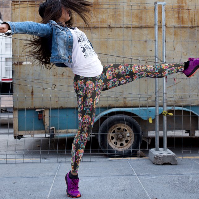 Sugar Skull Dance Leggings - Guay (Subido por el creador)