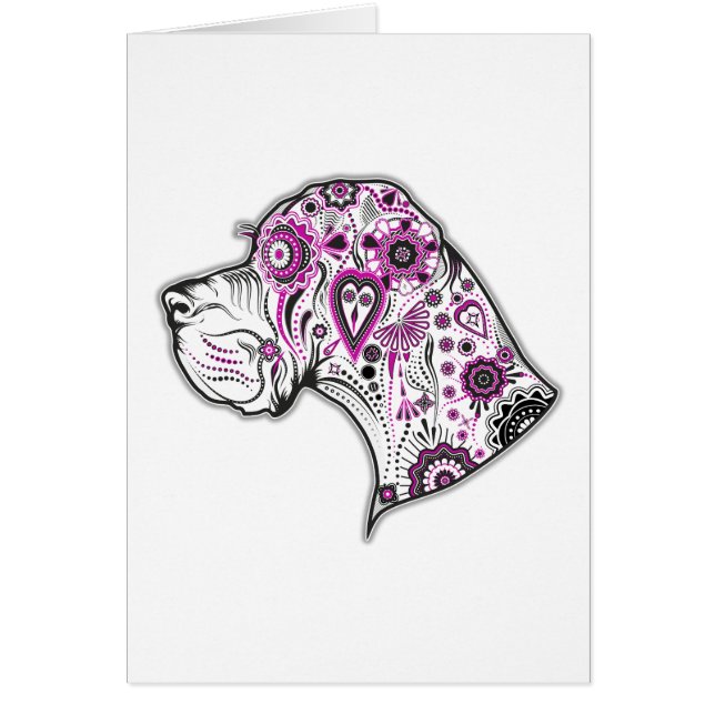 Sugar Skull Great Dane (Frente)