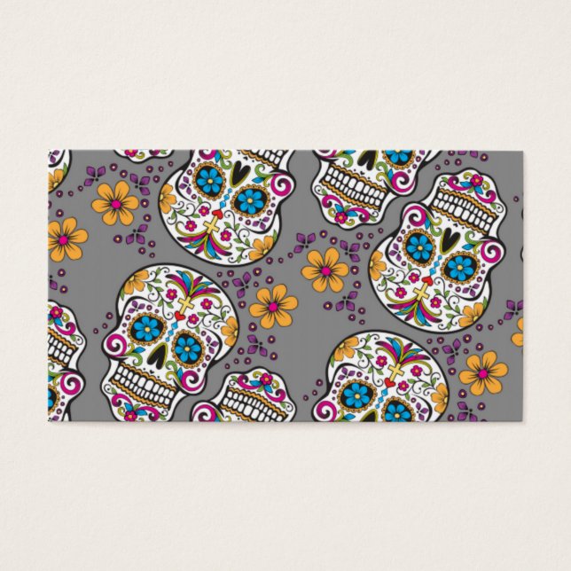 Sugar Skull Halloween Gray (Frente)