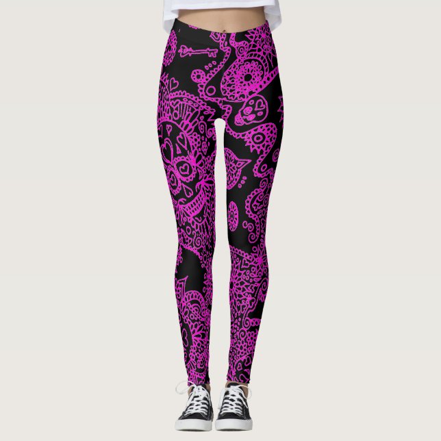 Sugar Skull Leggings (Anverso)
