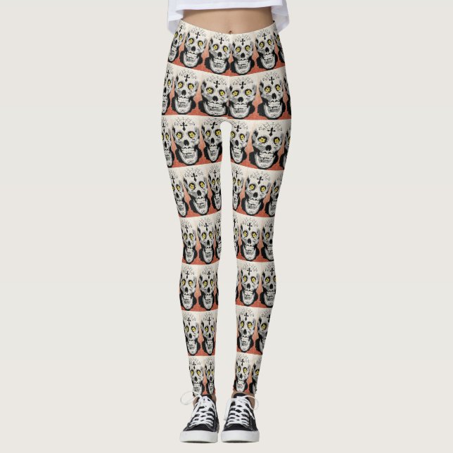 Sugar Skull Leggings (Anverso)