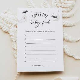 SUGARBOO Halloween adivina tarjeta de juego de com