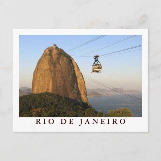 "Sugarloaf, postal de Río de Janeiro" (Anverso)