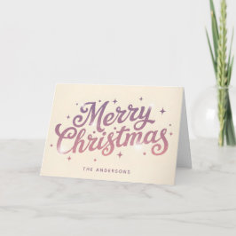 Sugarplum Retro Script Feliz Navidad