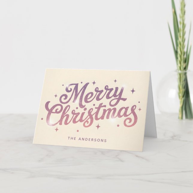 Sugarplum Retro Script Feliz Navidad (Anverso)