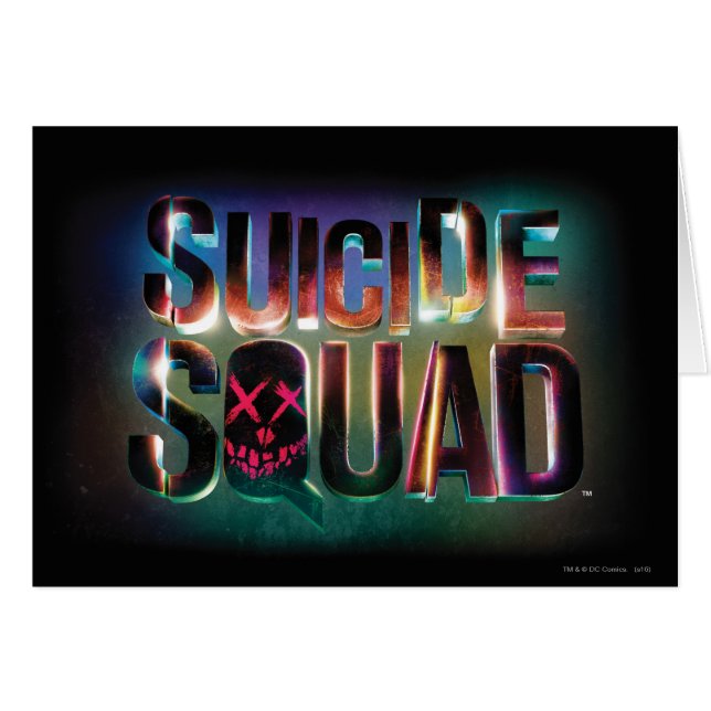 Suicide Squad | Colorful Glow Logo (Anverso (Horizontal))