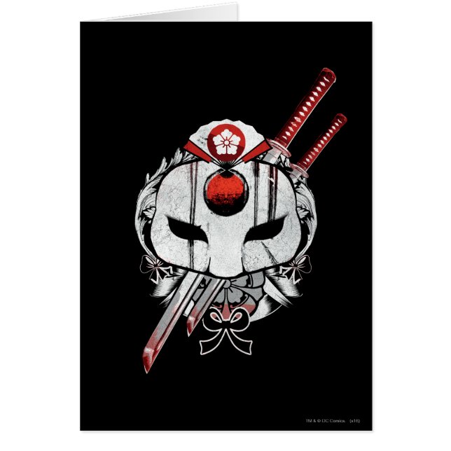 Suicide Squad | Katana Mask & Swords Tattoo Art (Frente)