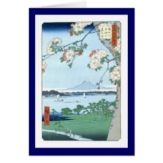 Suijin Shrine Massaki Hiroshige Bella Artes japoné