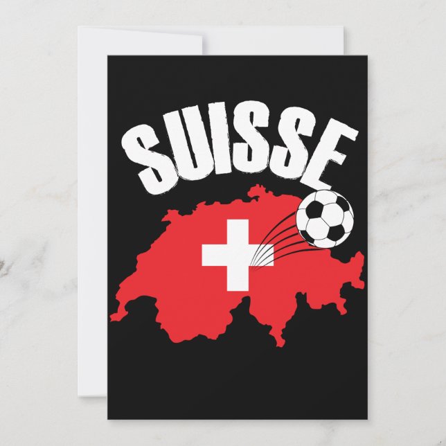 Suisse Suiza Map Soccer (Anverso)