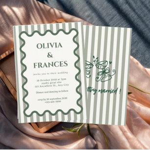 Suite Boda caprichosa, Invitación ondulada