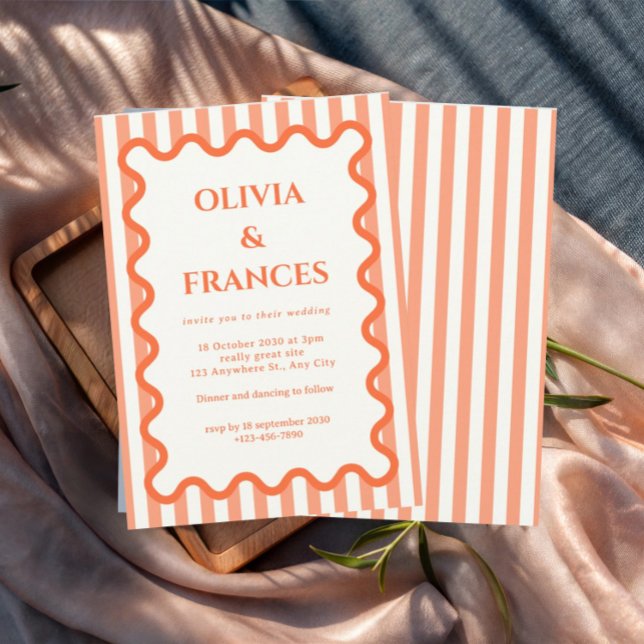 Suite de Boda Caprichosa, Invitación Ondulada (Subido por el creador)