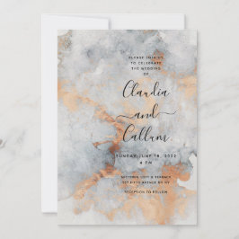 Suite de Invitación a Boda de Cuadros de Cobre