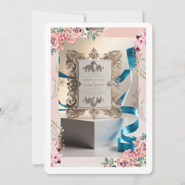 Suite de invitación a bodas opulentas (Anverso)
