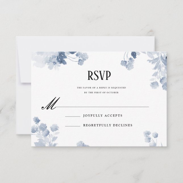 Suite de invitación a casar color azul (Anverso)