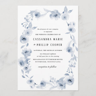 Suite de invitación a casar color azul