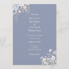 Suite de Invitación de Boda Algo Azul