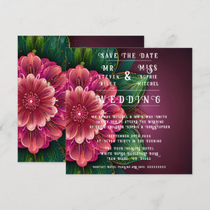 Suite de Invitación de Boda con Floral Elegante