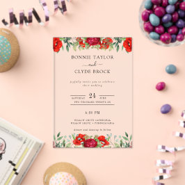 Suite de Invitación de Boda de Acrílico Floral Ele