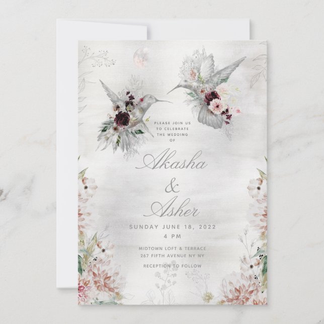 Suite de invitación de boda de amor etéreo (Anverso)