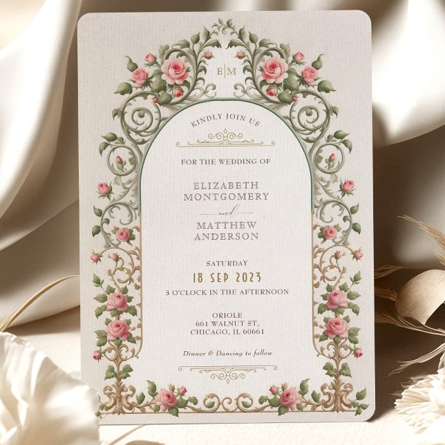 Suite de Invitación de Boda de Elegancia Victorian (Subido por el creador)