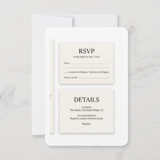 Suite de Invitación de Boda de Terracota del Desie