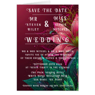 Suite de Invitación de Boda Floral de Lujo