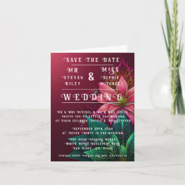 Suite de Invitación de Boda Floral Lujosa