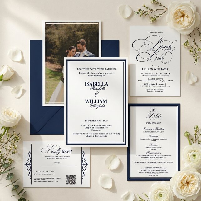Suite de Invitación de Boda Marina de Lujo (Subido por el creador)