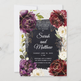 Suite de invitación de matrimonio de ensamblaje fl