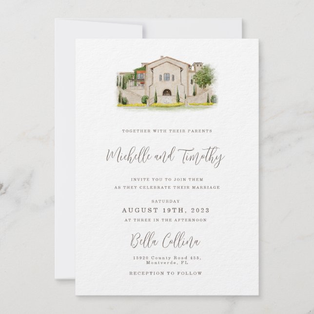 Suite de invitaciones con depuración de lugar (Anverso)